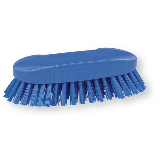 Brosse alimentaire bleue à main support polypropylène